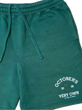 OVO Collegiate Shorts Drawstring Shorts Green October's Very Own Size Large (F)